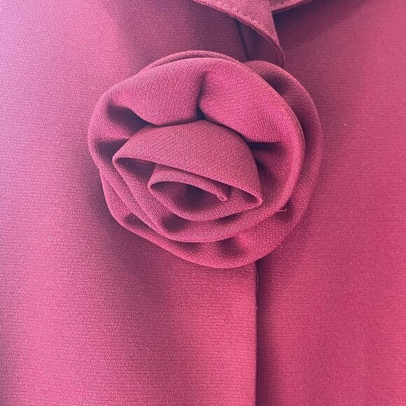 EUC Beautiful Moda International Burgundy suit. - Picture 4 of 6